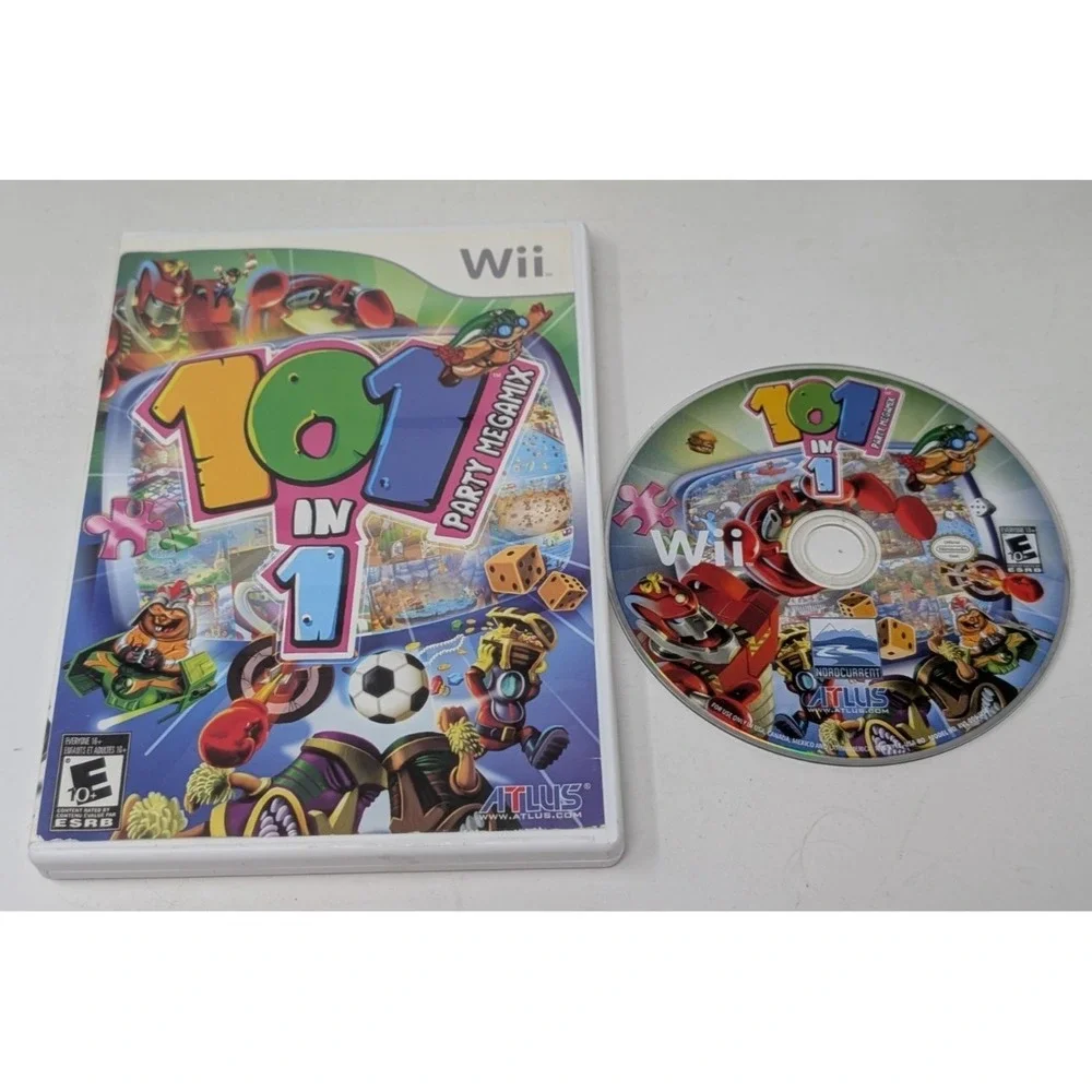 101-in-1 Party Megamix Nintendo‎ Wii DISC & Case Tested and Working